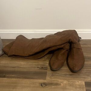 Forever 21 Brown Over the Knee Boots